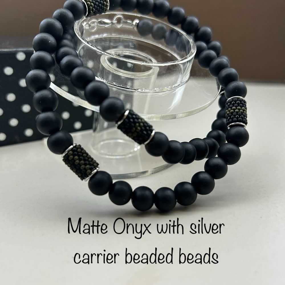 Men Necklace-Black Matte Onyx Choker - Necklace-Unisex Jewelry-Healing Necklace